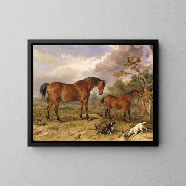 Ritratto del riformatore Blucher Tory e della culla appartenente a Rowland Alston Esq MP - James Ward — quadro incorniciato alla parete