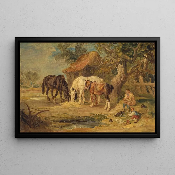 Il Pasto di mezzogiorno - James Ward — quadro incorniciato alla parete