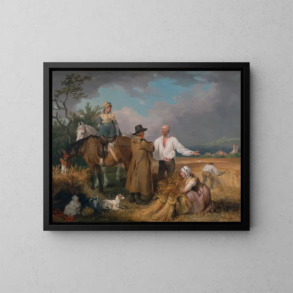 I mietitori - James Ward — quadro incorniciato alla parete