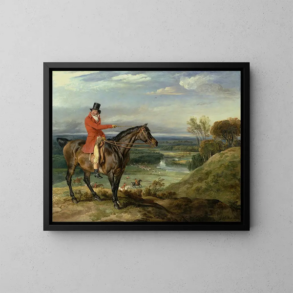 Théophile Levett e un cacciatore preferito - James Ward — quadro incorniciato alla parete