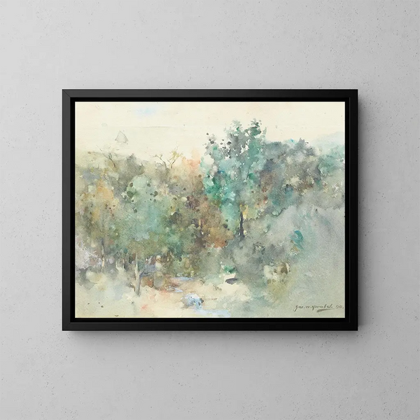 Ruisseau en forêt - James Watterston Herald — quadro incorniciato alla parete