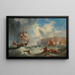 Passante la boa del porto di Whitby - James Wilson Carmichael — quadro incorniciato alla parete