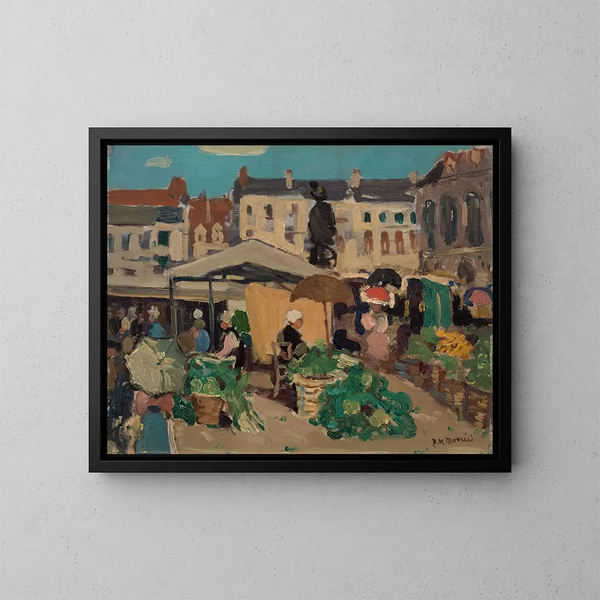 Scène di mercato - James Wilson Morrice — quadro incorniciato alla parete
