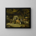 Interno di contadino - James de Rijk — quadro incorniciato alla parete