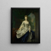 Ritratto di Louise Christina Trip - Jan Abel Wassenbergh — quadro incorniciato alla parete