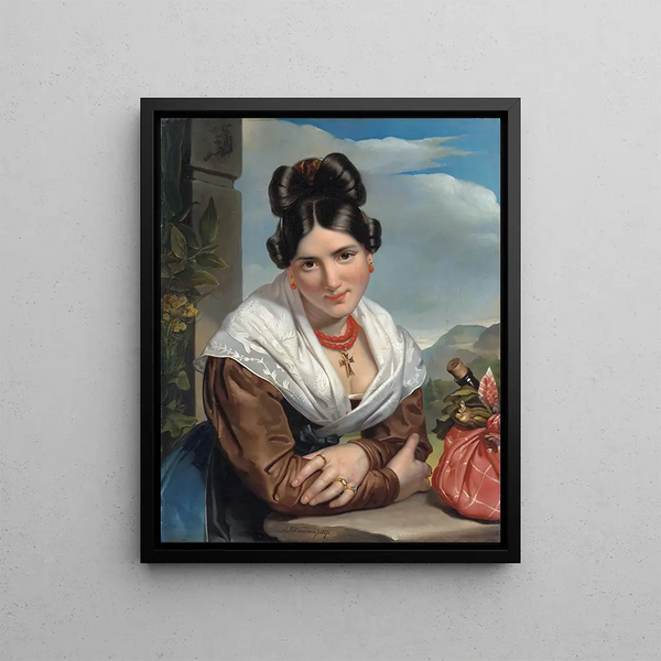 Fille au repos - Jan Adam Kruseman — quadro incorniciato alla parete