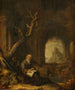Un eremita in una rovina - Jan Adriaensz van Staveren — vista dell’opera