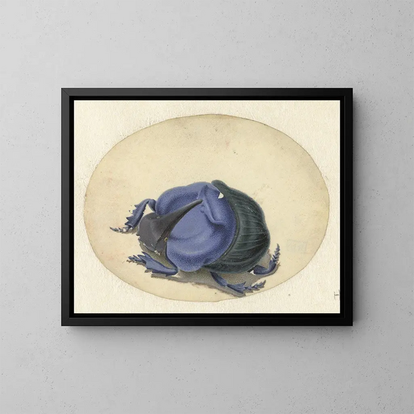 Scarabée blu - Jan Augustin van der Goes — quadro incorniciato alla parete