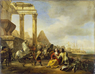 Una scena costiera con rovine classiche - Jan Baptist Weenix — vista dell’opera