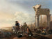 Cacciatori vicino alle rovine - Jan Baptist Weenix — vista dell’opera