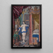 Cleopatra e l'aspide in un interno elegante - Jan Berents — quadro incorniciato alla parete
