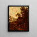Paesaggio con un gruppo di vagabondi - Jan Blom — quadro incorniciato alla parete