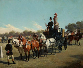 Jan Bogumi Rosen - Contest of carriages at the Ujazw Castle square.webp