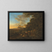 Un paesaggio boscoso con viaggiatori che attraversano un guado - Jan Both — quadro incorniciato alla parete