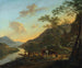 Paesaggio italiano con traghetto - Jan Both — vista dell’opera