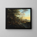 Paesaggio italiano con un disegnatore - Jan Both — quadro incorniciato alla parete