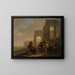 Scène di strada con rovine romane - Jan Both — quadro incorniciato alla parete