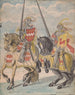 Cavalieri che portano gli stemmi di famiglia di Brandes e Hirschman - Jan Brandes — vista dell’opera