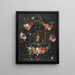 Una ghirlanda di fiori che circonda la Vergine e il Bambino - Jan Brueghel il Giovane — quadro incorniciato alla parete