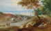 Paesaggio ondulato esteso con viaggiatori su un sentiero e bestiame in primo piano - Jan Brueghel il Giovane — vista dell’opera