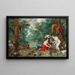 Diane e le sue ninfe che pescano - Jan Brueghel il Giovane — quadro incorniciato alla parete