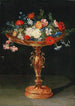Fleurs dans une coupe dorée - Jan Brueghel le Jeune — vista dell’opera