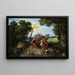 Paesaggio con allegorie dei quattro elementi - Jan Brueghel il Giovane — quadro incorniciato alla parete