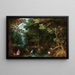 Latone e i contadini lici - Jan Brueghel il Giovane — quadro incorniciato alla parete