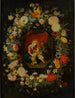 La Vierge à l'Enfant avec sainte Anne et saint Jean-Baptiste entourés d'une guirlande de fleurs - Jan Brueghel le Jeune — vista dell’opera