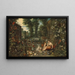 I Cinque Sensi: l'olfatto - Jan Brueghel il Giovane — quadro incorniciato alla parete