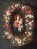 La Vierge à l'Enfant entourée d'une guirlanda floreale - Jan Brueghel le Jeune — vista dell’opera