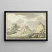 Casa contadina all'incrocio di una strada - Jan Bulthuis — quadro incorniciato alla parete
