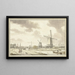 Vista a Zandhoek fuori Haarlemmerpoort ad Amsterdam - Jan Bulthuis — quadro incorniciato alla parete