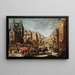 Paesaggio Urbano in Inverno con Carrozze - Jan Carel van Eyck — quadro incorniciato alla parete