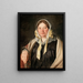 Ritratto di Aleksandra Bbnowska née Belle-mère des peintres Cybulska - Jan Chrucki — quadro incorniciato alla parete