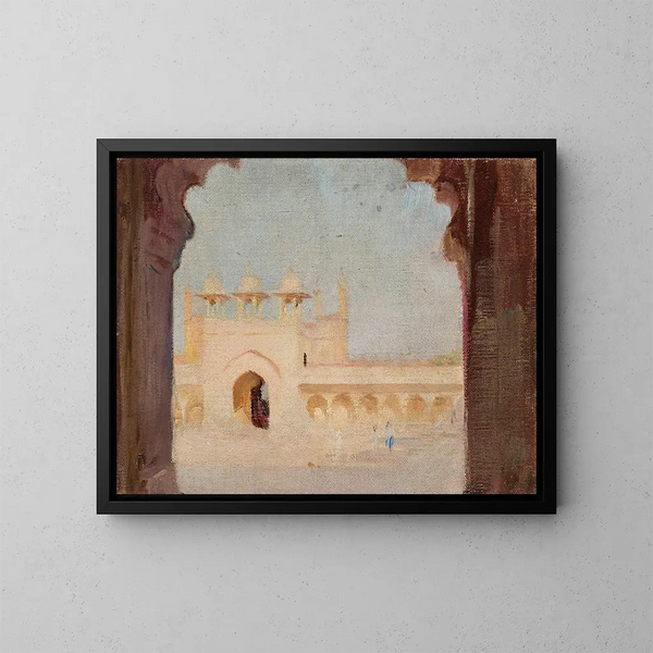 Palais d'Agra lors du voyage en Inde - Jan Cybis — quadro incorniciato alla parete