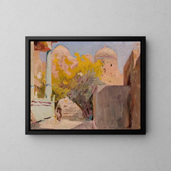 Boukhara, del viaggio in Turkestan - Jan Cybis — quadro incorniciato alla parete
