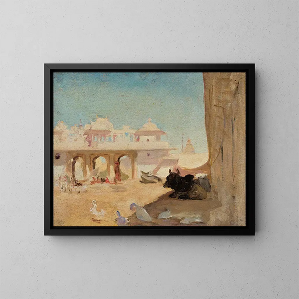 Cour de palais des maharajahs - Jan Cybis — quadro incorniciato alla parete