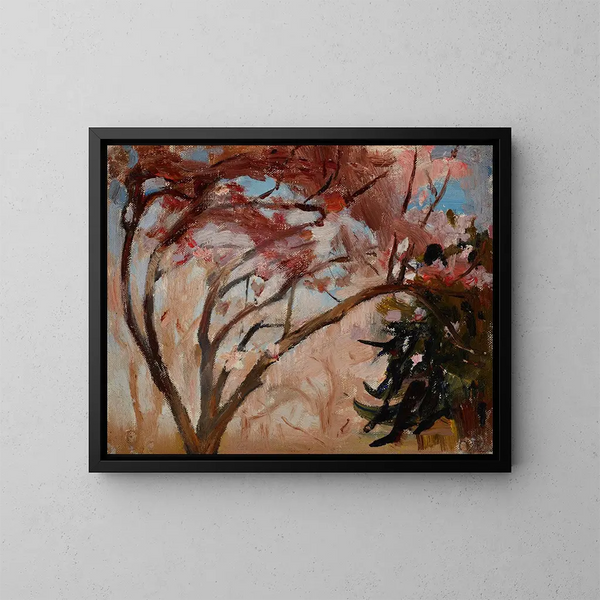 Magnolia di Crimea - Jan Cybis — quadro incorniciato alla parete