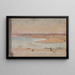 Paesaggio desertico con un fiume - Jan Cybis — quadro incorniciato alla parete