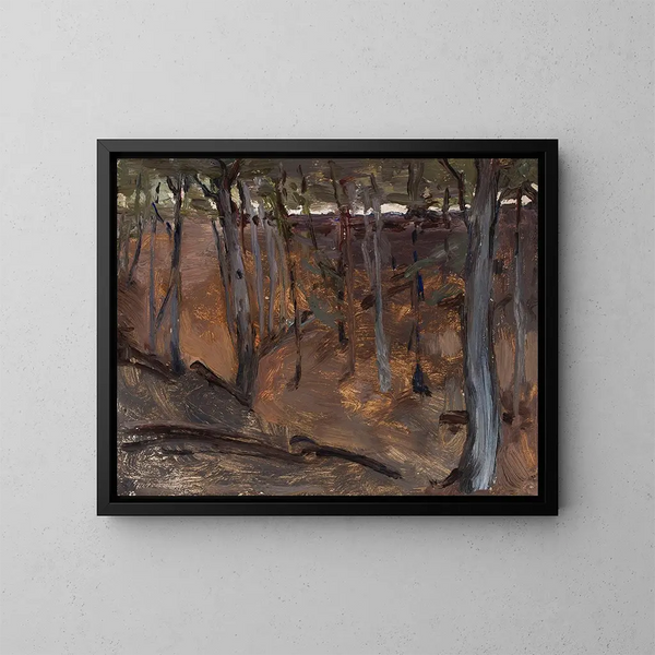 Foresta Finlandia - Jan Cybis — quadro incorniciato alla parete