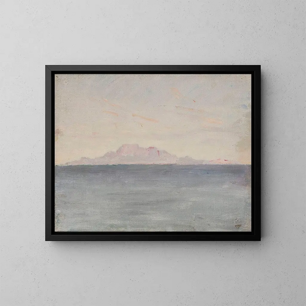 del nave del viaggio verso l'India - Jan Cybis — quadro incorniciato alla parete