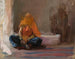 Donna indiana del viaggio in India - Jan Cybis — vista dell’opera