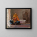 Donna indiana del viaggio in India - Jan Cybis — quadro incorniciato alla parete