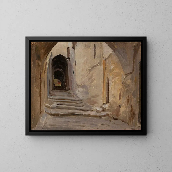 Gerusalemme dal viaggio in Palestina - Jan Cybis — quadro incorniciato alla parete