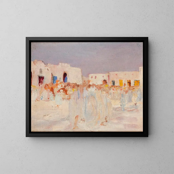 Kairouan in un bazar - Jan Cybis — quadro incorniciato alla parete