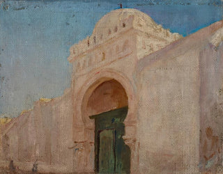 Jan Cigliski - Kairouan Entrance to the Mosque of the Barber.webp
