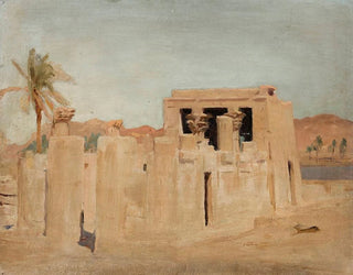 Banque de Louxor sul Nilo, del viaggio in Egitto - Jan Cybis — vista dell’opera