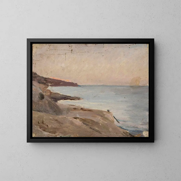 Paesaggio marino a Yalta, dal viaggio in Crimea - Jan Cybis — quadro incorniciato alla parete