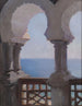 Porche mauresque della villa BakhchiDere a Yalta del viaggio in Crimea - Jan Cybis — vista dell’opera